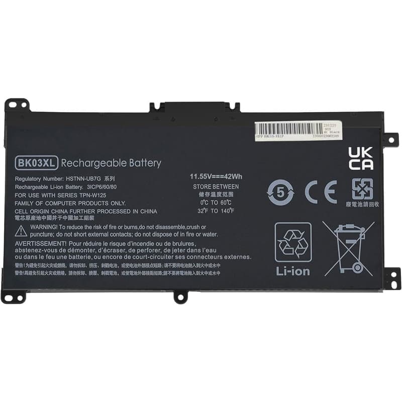 BATTERIE PC PORTABLE HP BK03XL