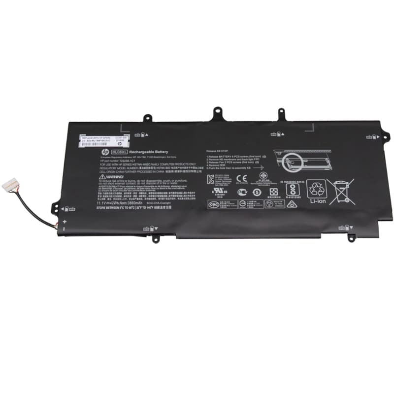 BL06XL Original HP Batterie 42Wh pour EliteBook Folio 1040 G1