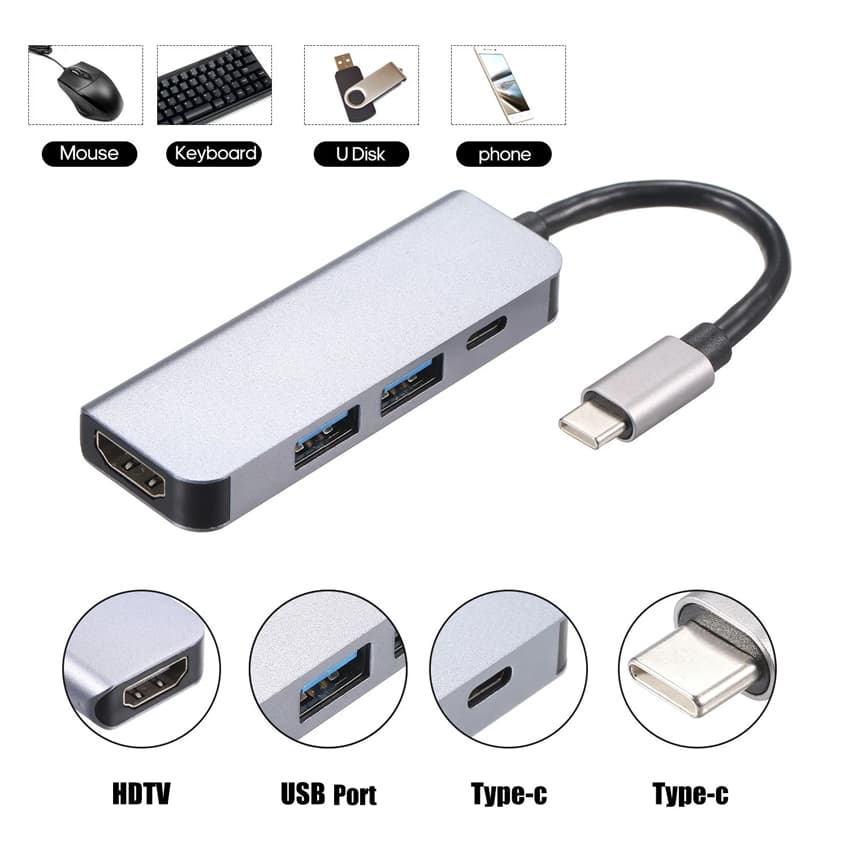 TYPE-C TO HDTV 4 IN 1