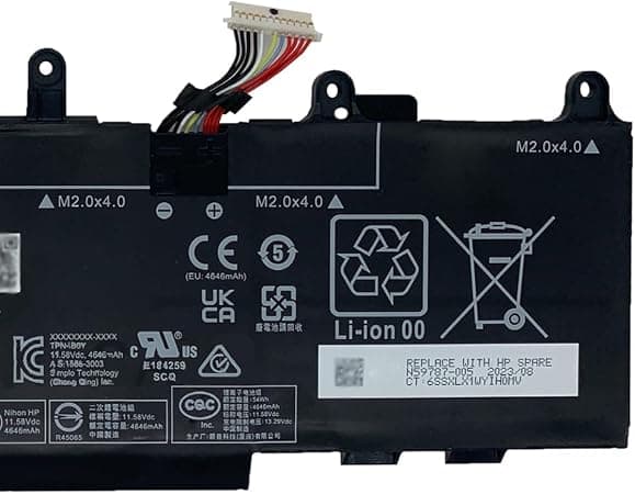 BX03XL Laptop Battery 56.04Wh N59787-005 N59733-171 | Compatible with HP Elite x360 830 13 inch G11 2-in-1 8L3M9AV 8L3P5AV / 830 840 860 865 G11 Series