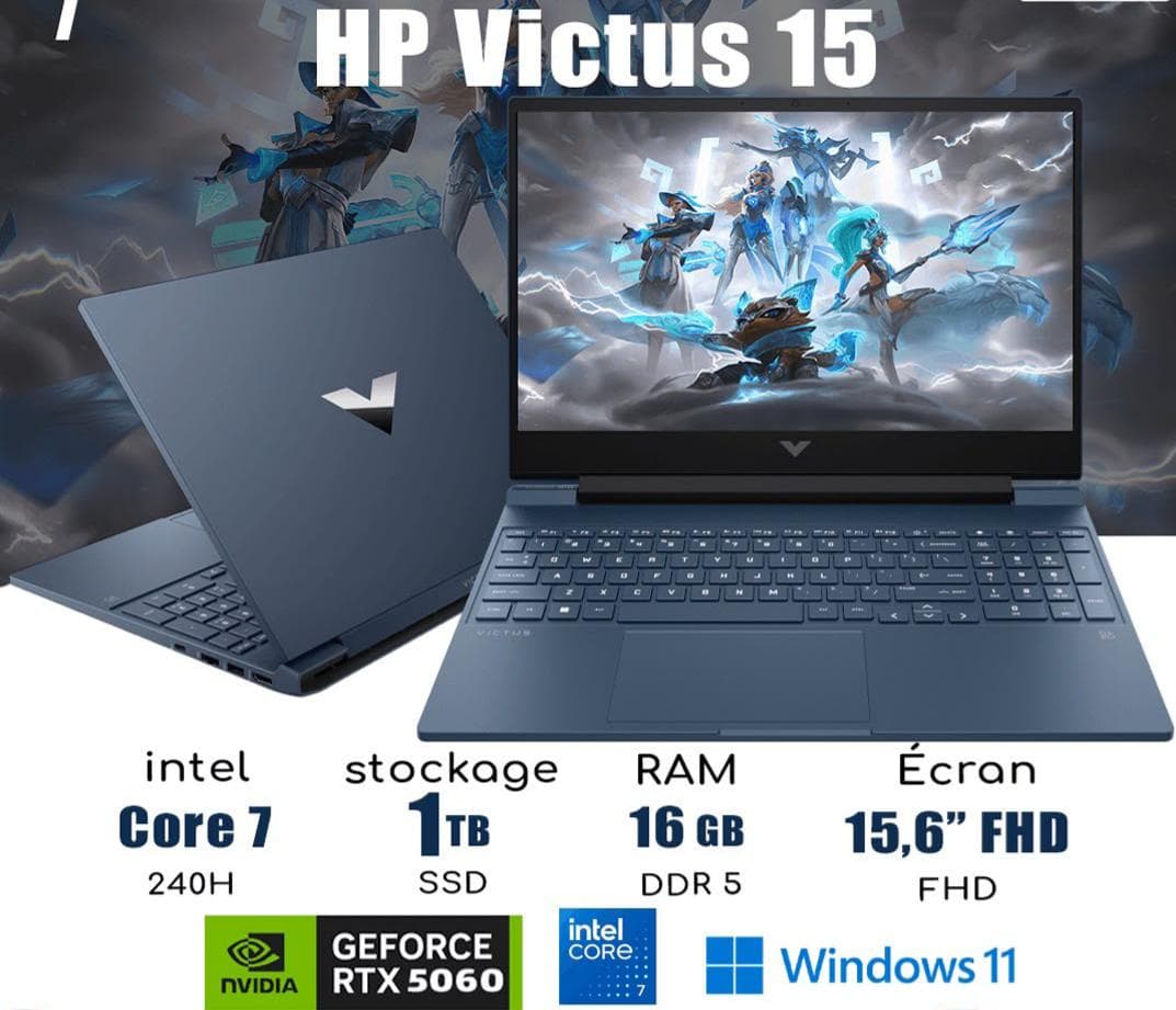 pc neuf HP VICTUS 15 CORE 7 240H RTX 5060