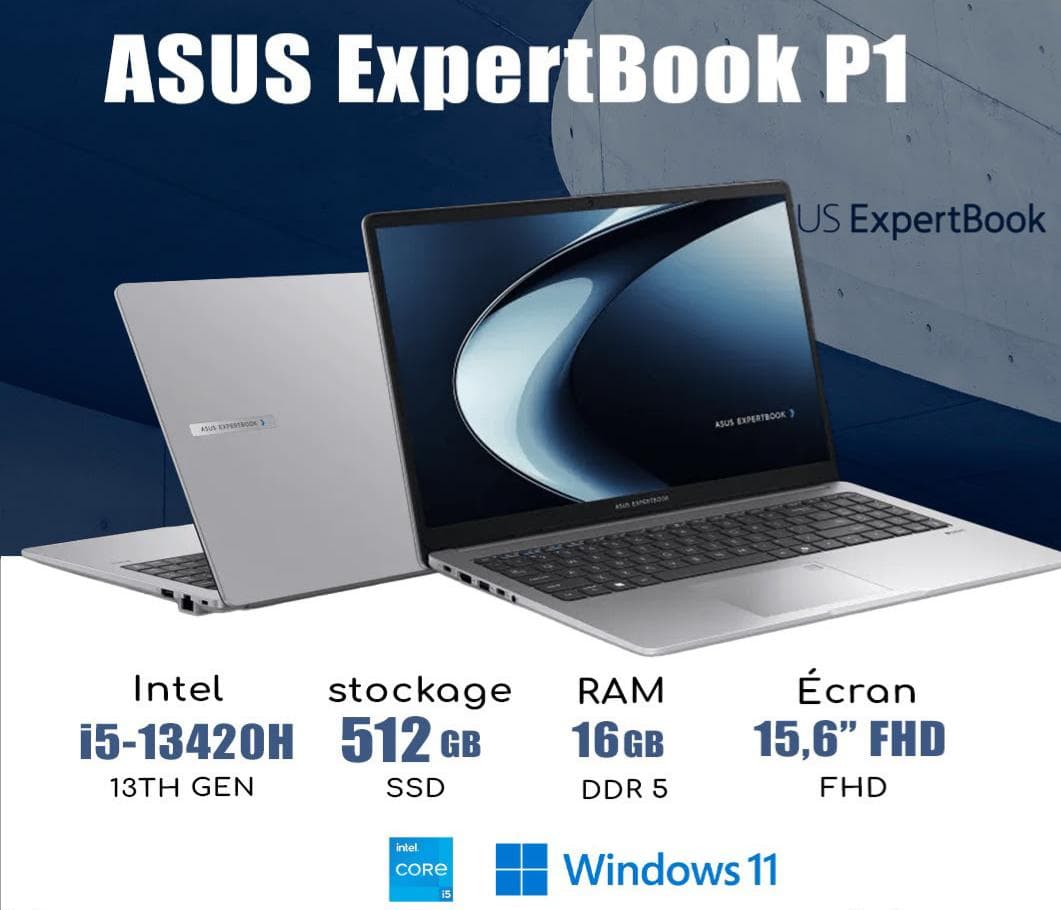 pc neuf ASUS EXPERTBOOK P1 i5-13420H
