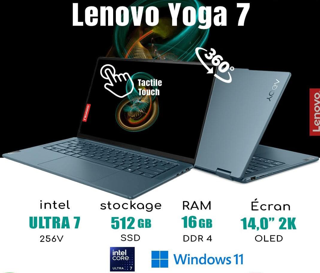 pc neuf LENOVO YOGA 7 ULTRA 7 256V